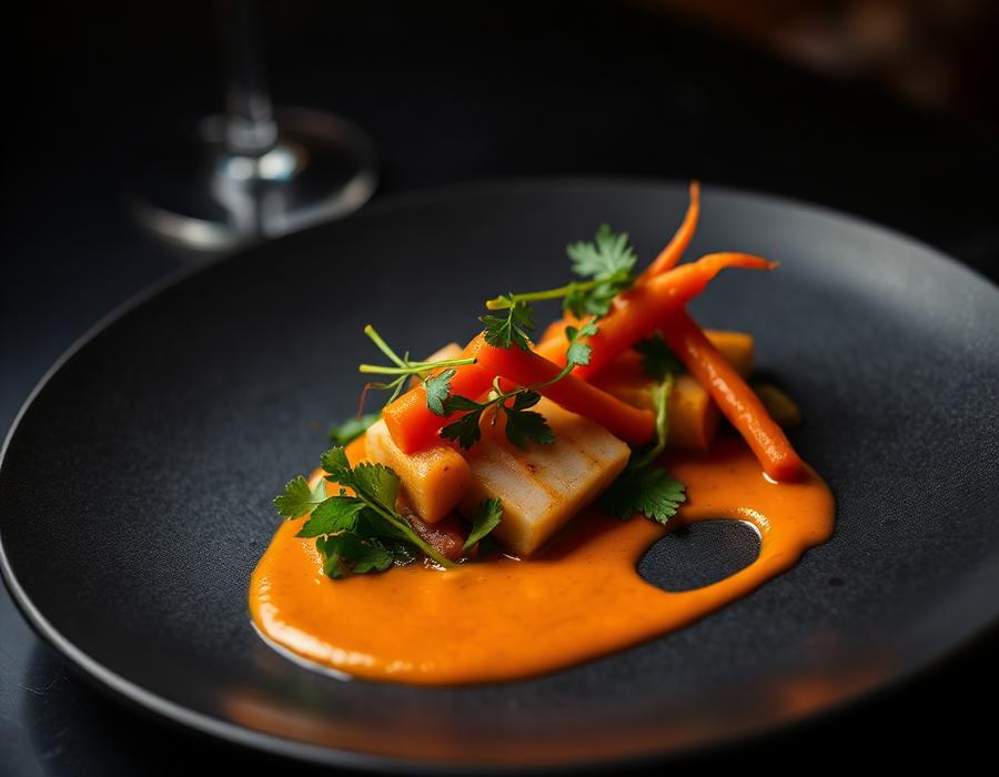 Plated signature dish