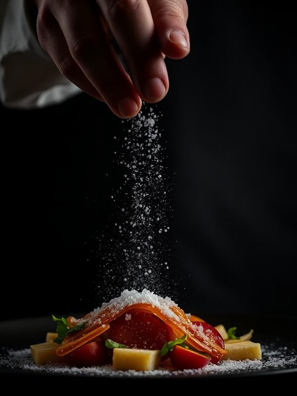 Chef finishing a plate